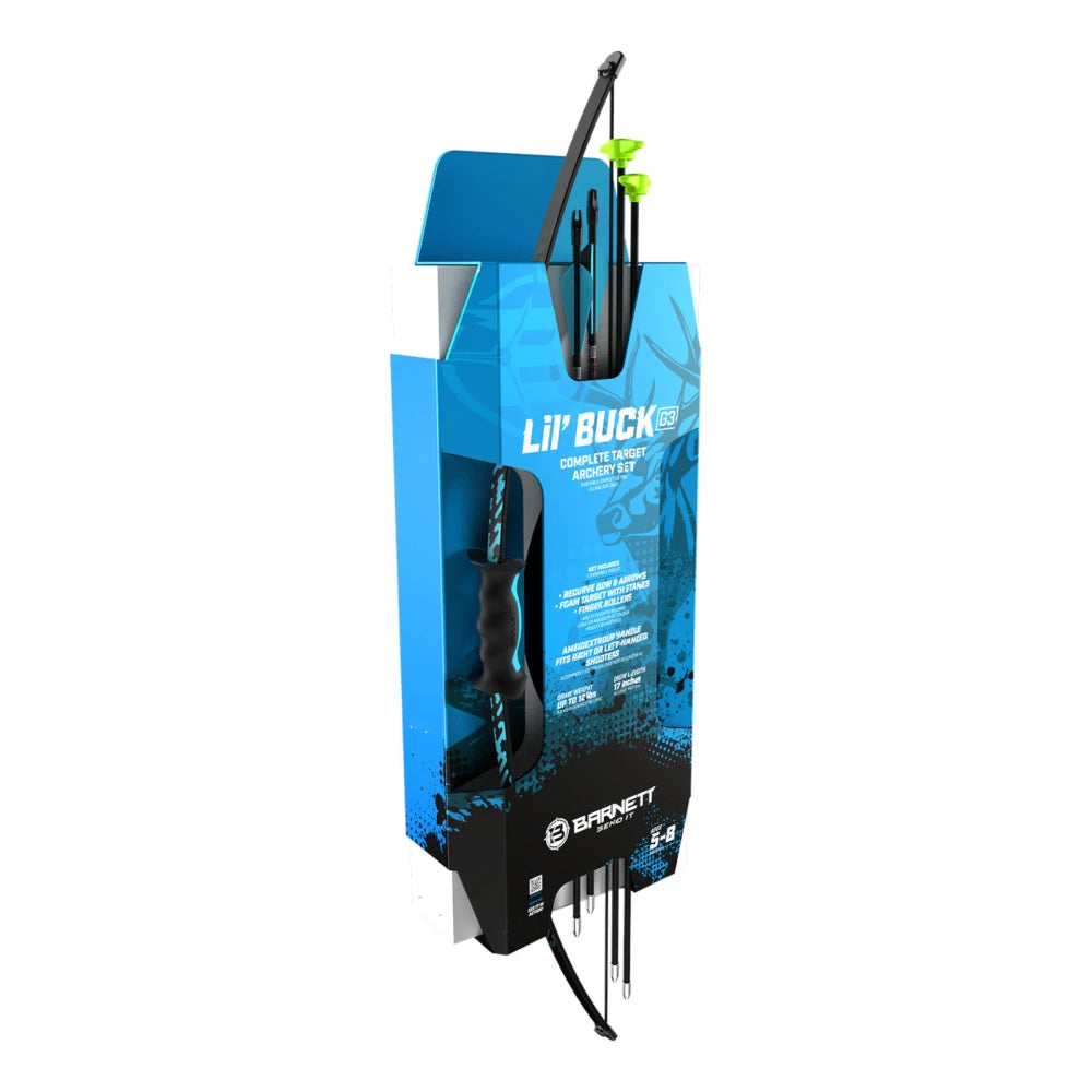 Barnett Lil Buck G3 Blue Recurve Bow Combo