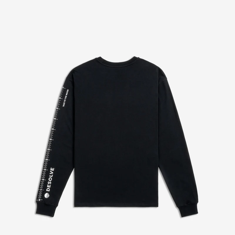 Desolve Measure Up Long Sleeve Tee Black