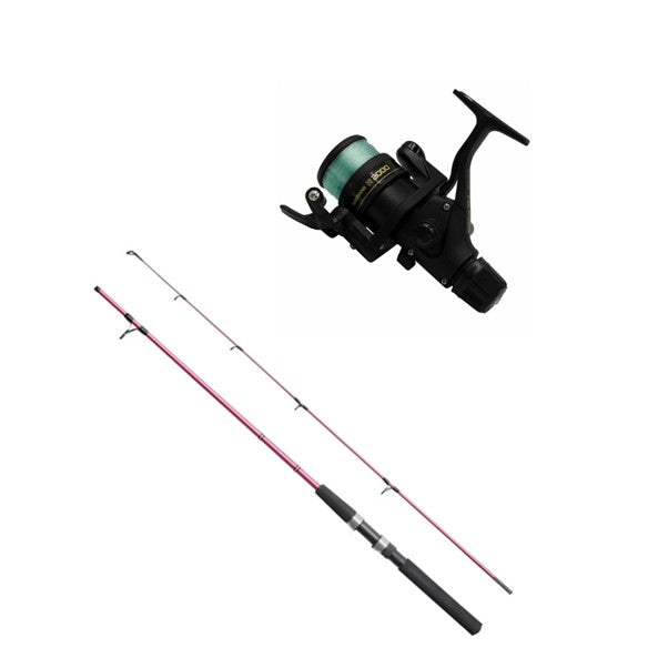 IX2000 Reel/Kidstix 6' 2/5kg Pink 2pce Rod