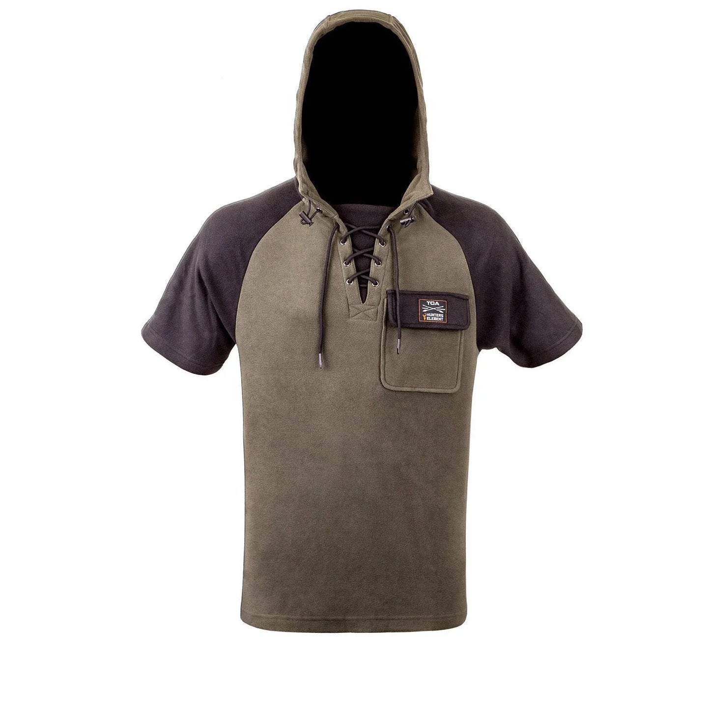 Hunters Element Whakarapu Hoodie Short Sleeve Black