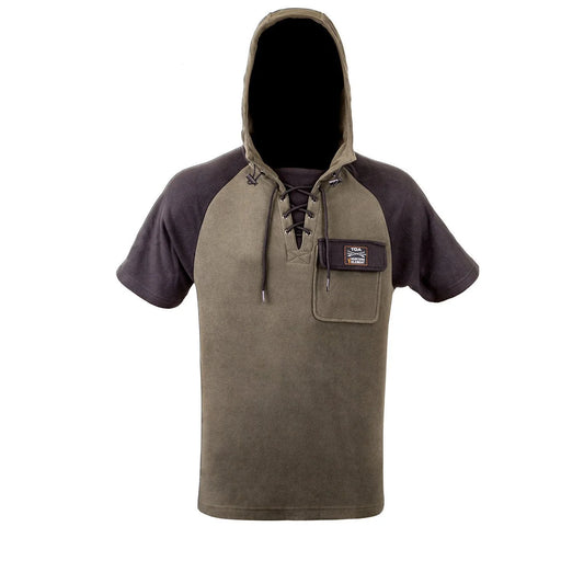 Hunters Element Whakarapu Hoodie Short Sleeve Black