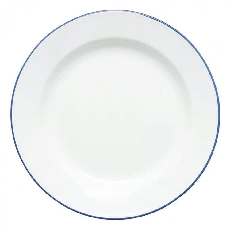 Coleman Enamel Plate 26cm White/Blue