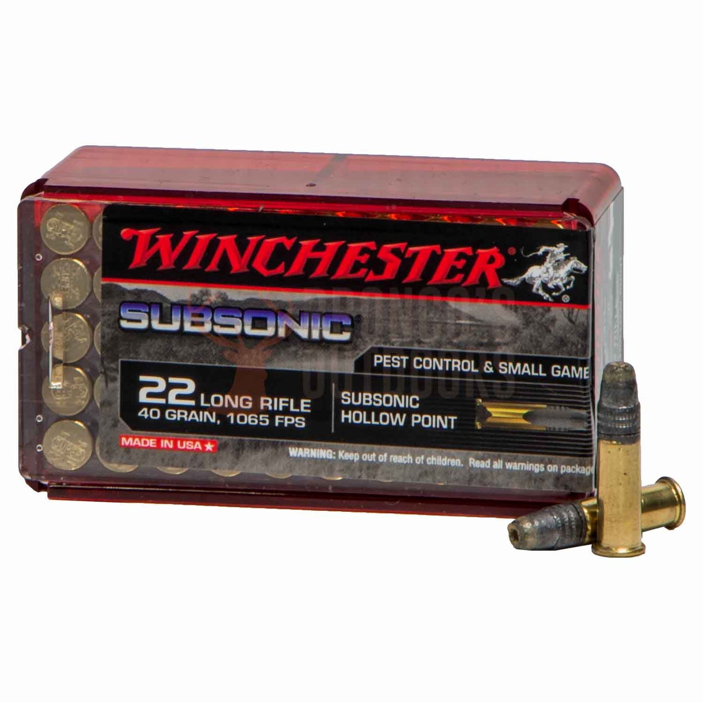 Winchester Subsonic .22LR 40gr HP (Pkt)
