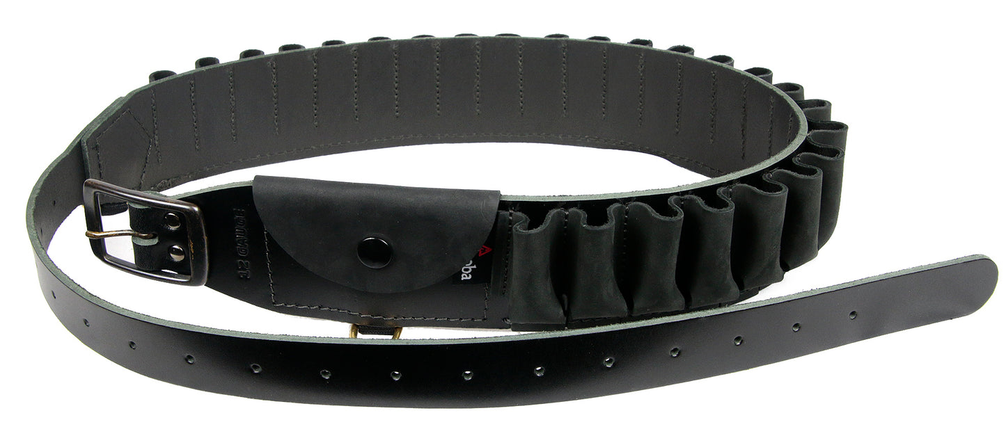 Manitoba 20ga Leather Shell Belt