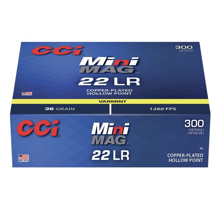 CCI 22LR Mini Mag 36gr HP (300)