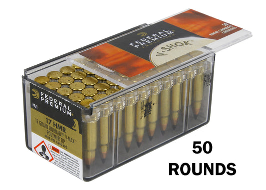 Federal .17HMR 17gr V-Max Prem 50Rnd