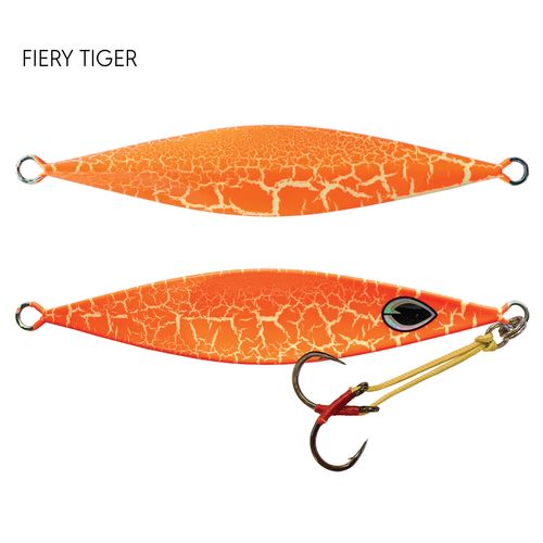 Black Magic Flipper Jig Fiery Tiger