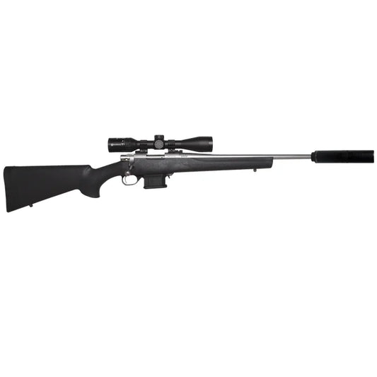 Howa Mini Action .223 Stainless Steel 20" Panamax 3-9x40 Scope + Sonic Suppressor
