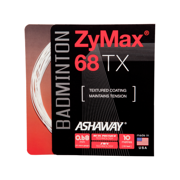 Badminton String Set 10m Ashaway Zymax 68